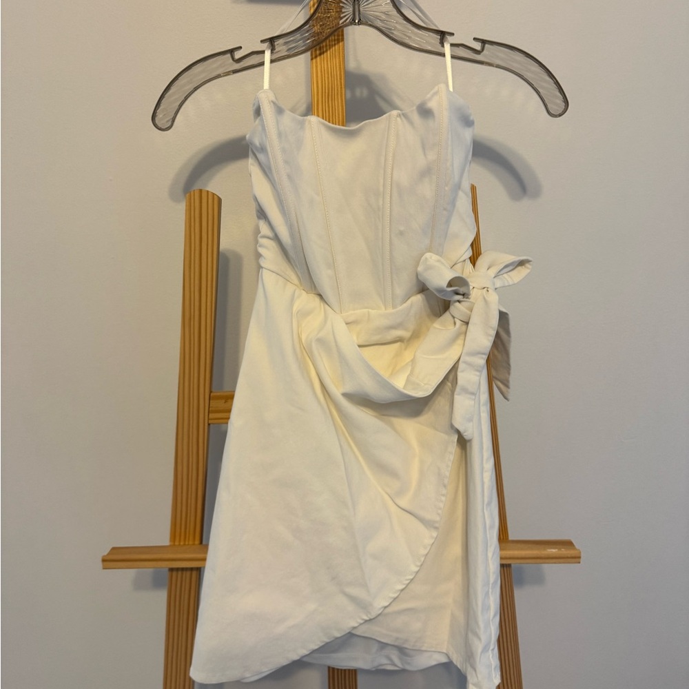 Hello Molly White Corset Dress